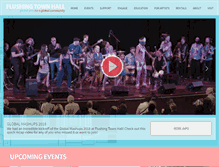 Tablet Screenshot of flushingtownhall.org